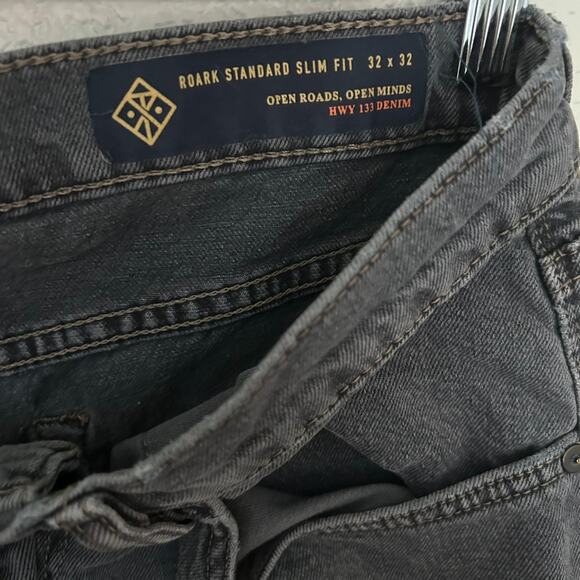 Roark Men's Jeans Grey Waist 32 Inseam 32 Slim Straight Hwy 133 - Picture 2 of 3